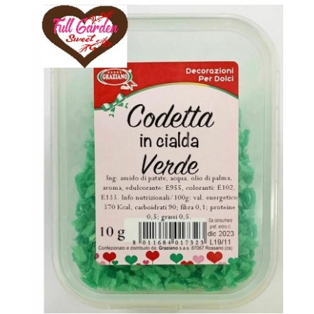 CODETTA VERDE IN CIALDA  GR.10 GRAZIANO