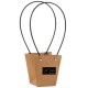 BORSA C/MANICO PLASTICA  NATURALE PZ 10  12X12