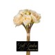 BOUQUET ROSE X 7 + 6 BOCCIOLI CM.33 CREMA