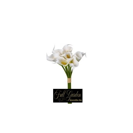 BUNDLE CALLA GOMMA X 7 H.CM.30 BIANCA