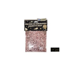 POLVERE DI CORIANDOLI  ROSA GOLD 50GR