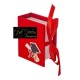 SCATOLA LIBRO LAUREA CM.6X6X7 ROSSA PZ 6