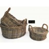 Ciotole Rattan Set 3 Pz D 25/38