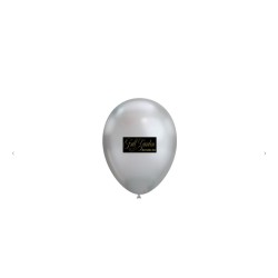 Palloncino Soft Line Chrome 12" Argento 117 Pz50