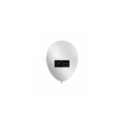 PALLONCINO 10 METALIZZATO WHITE ROCCA 100PZ