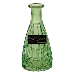 Bottiglia Verde Mela D.7 H 14.5 Cm Lustrato