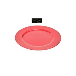 Piatto Plastica  D. Cm 33 Red