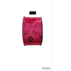 NASTRO VELVET FLORENCE MM.63X10 MT RED