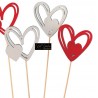 Pick  Doppio Cuore 2 Colori Cm 7 H40 P
