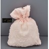 Sacch.10x14  Rett. Organza Floccata Rosa Pz12