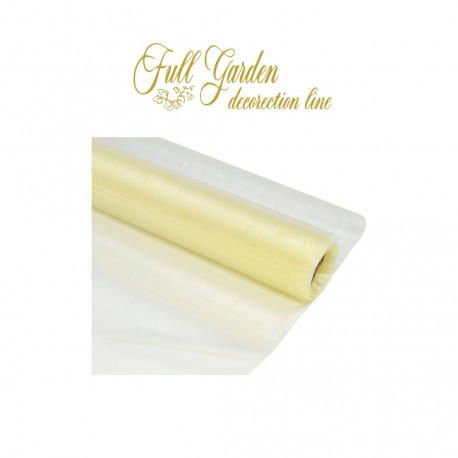 BOBINA ORGANZA CM36X9MT SINGLE TONE CREAM