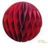 2 Sfere Carta Cm.25/30  Rosso/oro