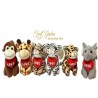 6 PEZZI PELUCHE ANIMALI MISTI ASSORTITI