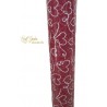 ***bobina Cotone Cuori Rossa 3d Mm510x5mt