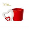 Vaso Rosso Cuore Sporgente Terracotta  6,5-13 H7,5