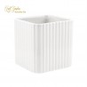 Cubo Rigata  Ceramica Bianco  H116x115x115