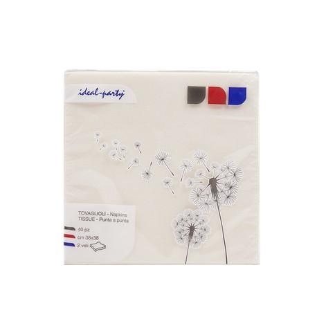 TOVAGLIOLI 38X38  2VELI TOUCH  IVORY 40 PZ