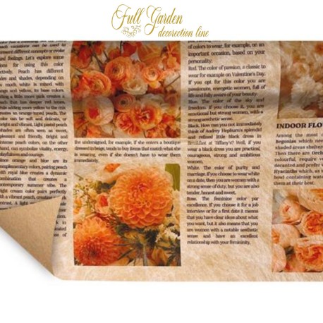 °°°BOBINA PAPERFIBRA FLOWER SALMONE  510X9MT