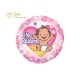 MYLAR CUORE IL MIO  BATTESIMO ROSA 18 46 CM