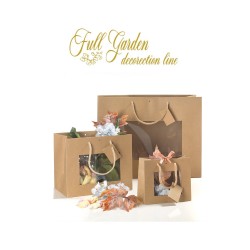 SHOPPER WINDOW KRAFT NATURE 18X20+8 PZ12