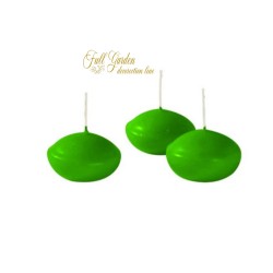 CANDELE GALLEGGIANTI OVALE BUSTA 20PZ PISTACCHIO