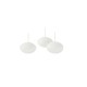 CANDELE GALLEGGIANTI OVALE MM.50 BIANCO PZ 28