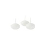 Candele Galleggianti Ovale Mm.50 Bianco Pz 28