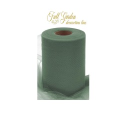 Rotolo Tulle Cm12,5x100mt Salvia