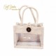 PZ 8 JUTA BAG BIANCA 15X13X10 CON FINESTRA PZ 8