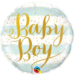Palloncino Mylar Baby Boy 18" Tondo