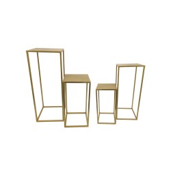 ALZATA METALLO ORO 40X40 H150CM