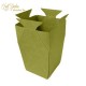 VASO IN CARTONE VERDE KAKI 12,5X12,5XH27.3