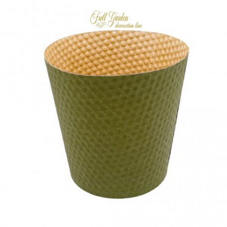 VASO IN CARTONE KAKI 8,7X11,6XH10,5 PZ 25