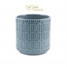 Vaso Ceramica Blu Sfumato D13 H 13,5