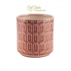 VASO CERAMICA ROSSO SFUMATO D13 H 13,5