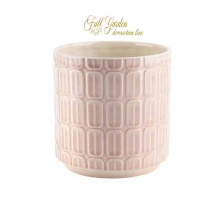 VASO CERAMICA ROSA SFUMATO D13 H 13,5