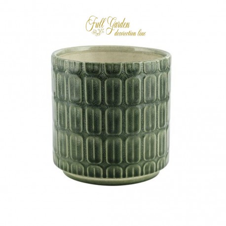 VASO CERAMICA VERDE SFUMATO D13 H 13,5