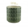 Vaso Ceramica Verde Sfumato D13 H 13,5