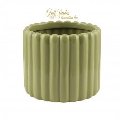 CILINDRO CERAMICA VERDE RIGATO D.81 H.65