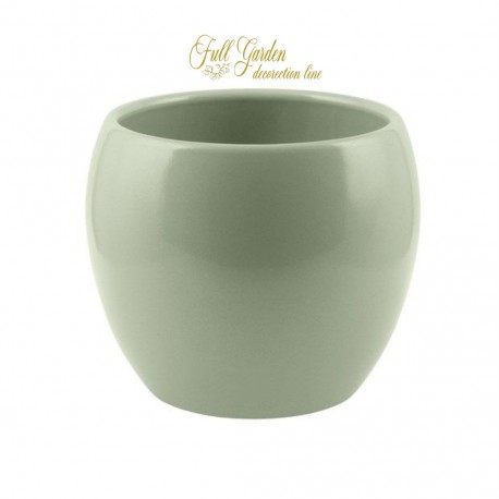 SFERA LISCIA CERAMICA VERDE SALVIA D.16 H 13