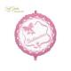 PALLONCINO 18 MYLAR  BATTESIMO ROSA