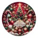 PIATTO PLASTICA DECORO ALBERO Ø CM.33