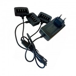 CARICABATTERIE A 3 VIE E BASETTE