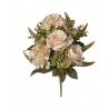 Mazzo Frontale Rose-ortensie X7 Cm 46 Beige