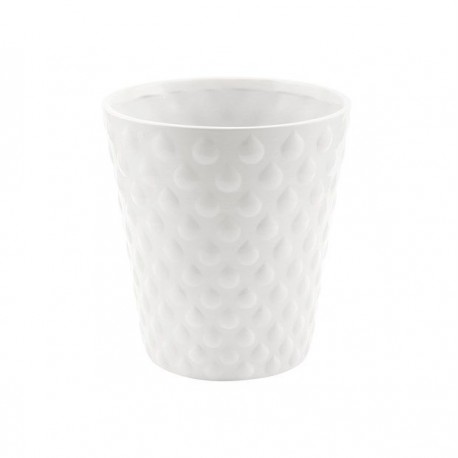 VASO ORCHIDEA  D.13 H14 BIANCO