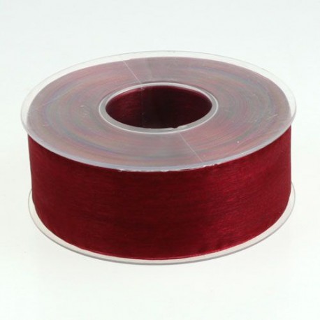 SHINING ORGANZA MM 40X50 MT BORDEAUX