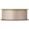 Nastro Doppio Raso Lame' Mm40x25mt Panna/oro